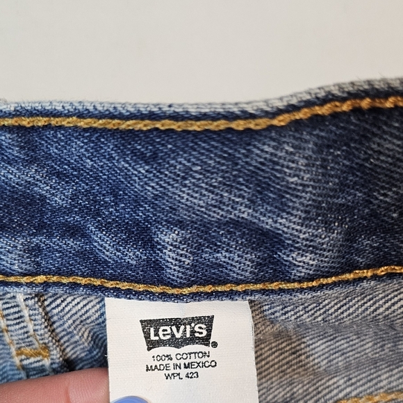 Levi's Men's Straight Jeans - Dark Blue - Picture 3 of 5